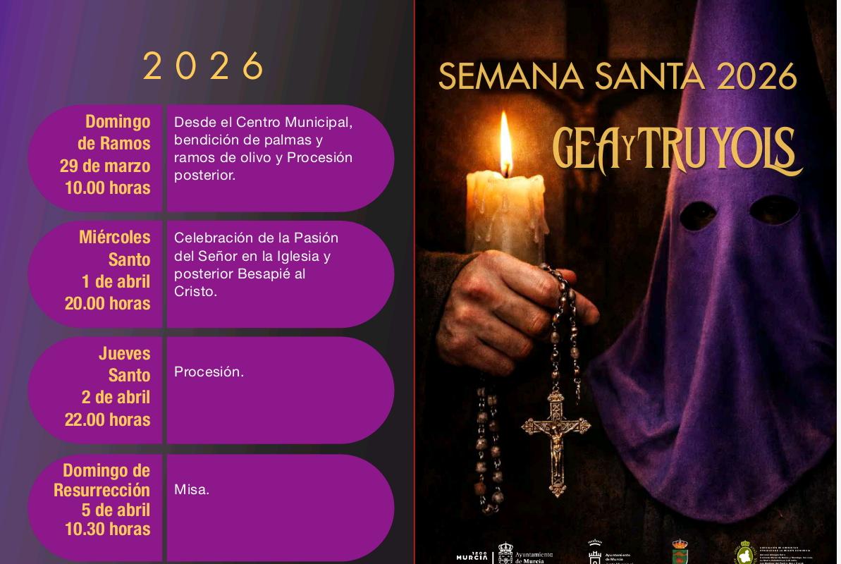 Semana santa Gea y Truyols 2026